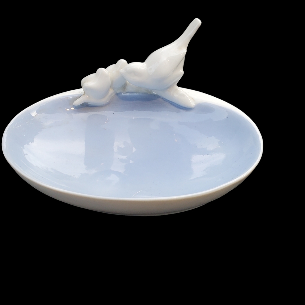 Vintage Gerold Porzellan Song Birds‎ Soap Trinket Dish W Germany Cottagecore